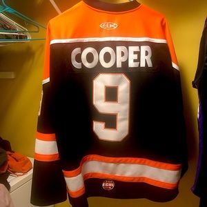 Large Fort Wayne Komets Ice Hockey Jersey COOPER #9 ECHL